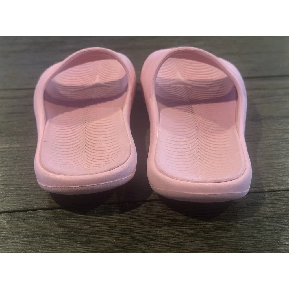 Girls Pink All In Motion Slides Sandals Beach Comfort Vacation Sz‎ 13 Casual
